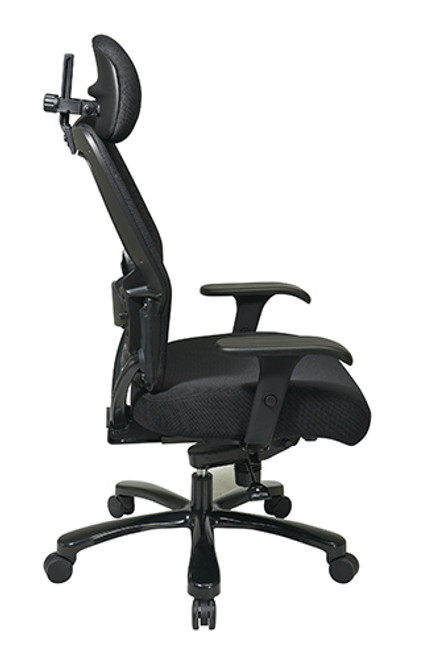 Office Star Big and Tall Professional AirGrid Back and Mesh Seat with Adjustable Headrest 63-37A773HM Office Star Big and Tall Professional AirGrid Back and Mesh Seat with Adjustable Headrest 63-37A773HM